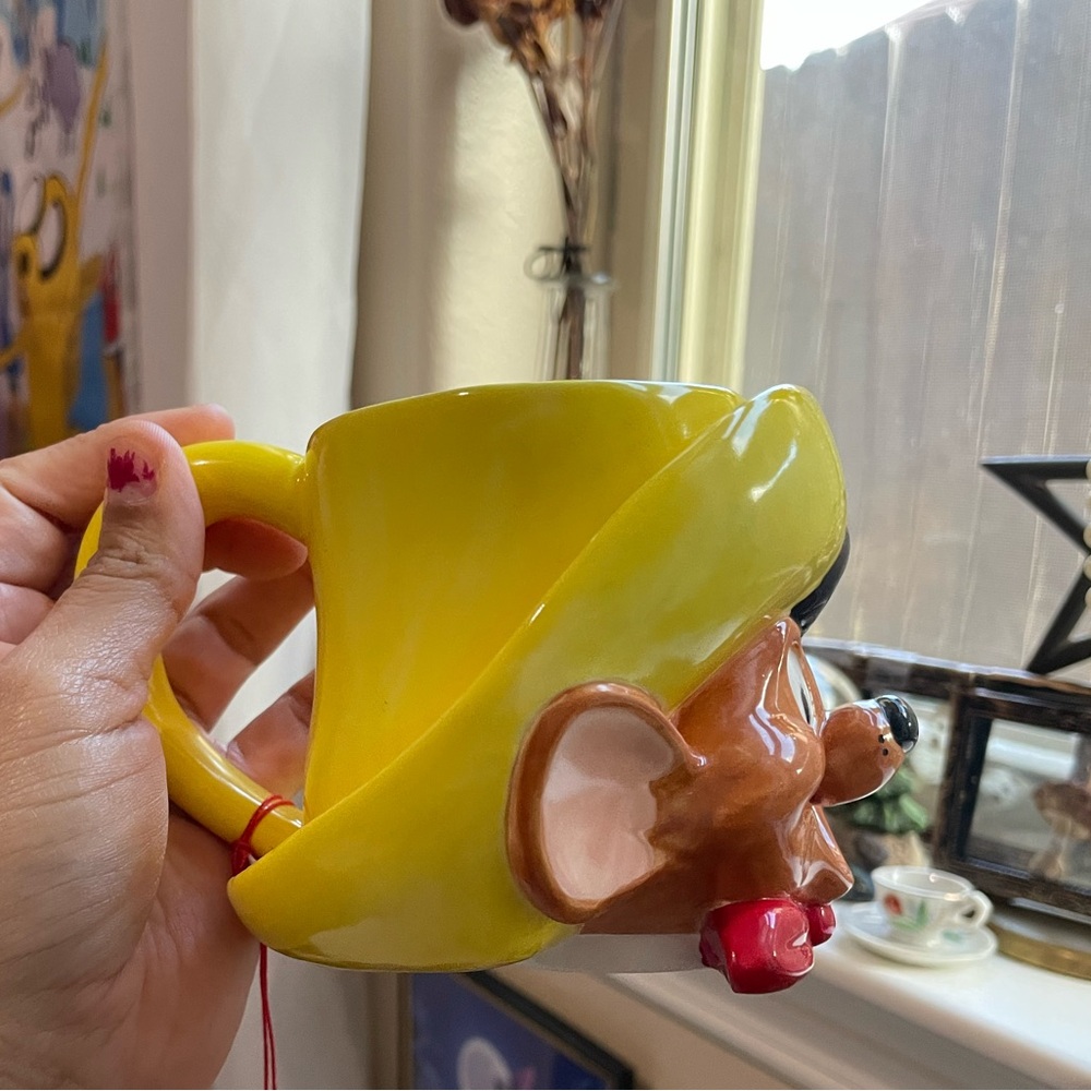 Vintage 1994 Looney Tunes Warner bros Speedy Gonzales yellow mug - Picture 5 of 16